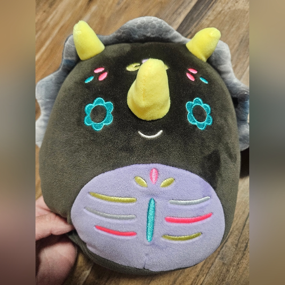 Squishmallow DAY OF THE DEAD TETERO TRICERATOPS PLUSH: NEW WITH TAGS